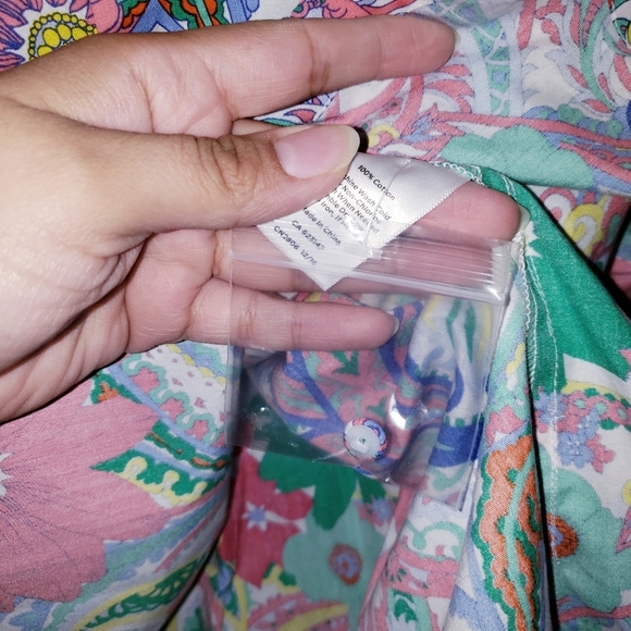 Talbots Paisley Floral Pleaded Dress - Picture 7 of 7